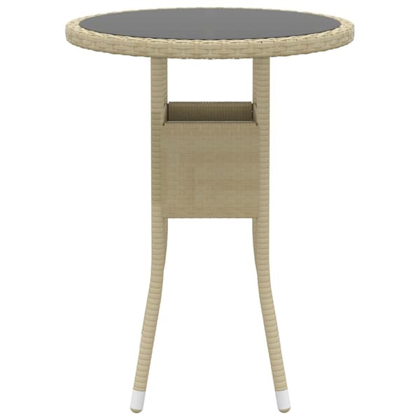 vidaXL 5-delt polyrattan havemøbelsæt, beige