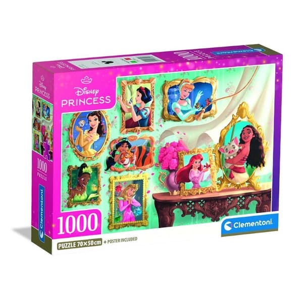 1000 bitars pussel. Kompakt Disney Prinsessa