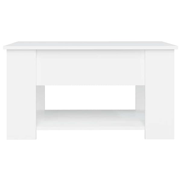 vidaXL Soffbord, Vitt, 79x49x41 cm, Träbaserat Material