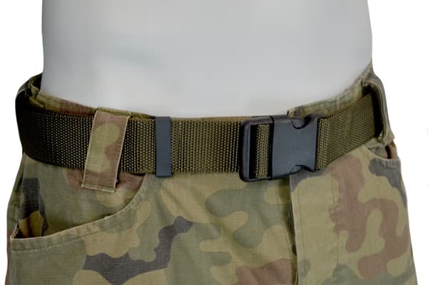 Webbälte för militäruniform khaki 1