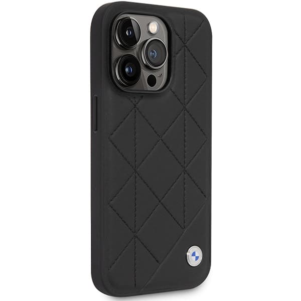 BMW Läderfodral till iPhone 14 Pro, Svart