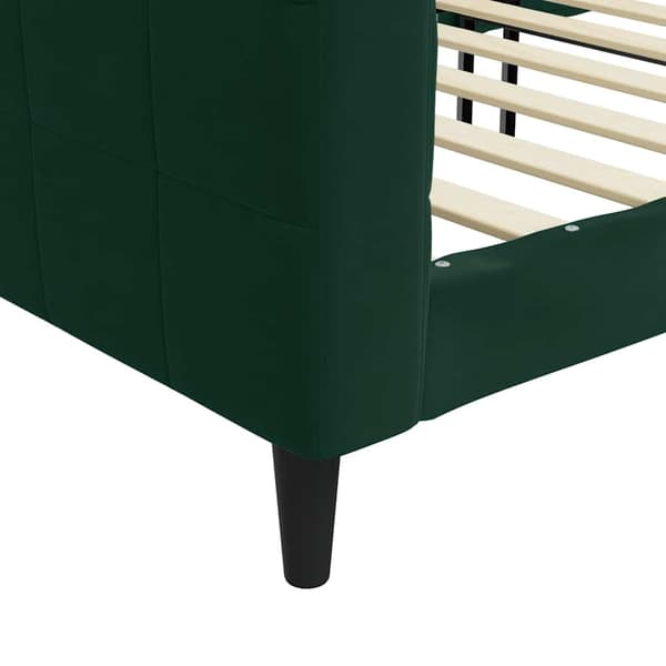 vidaXL Bäddsoffa mörkgrön 100x200 cm sammet