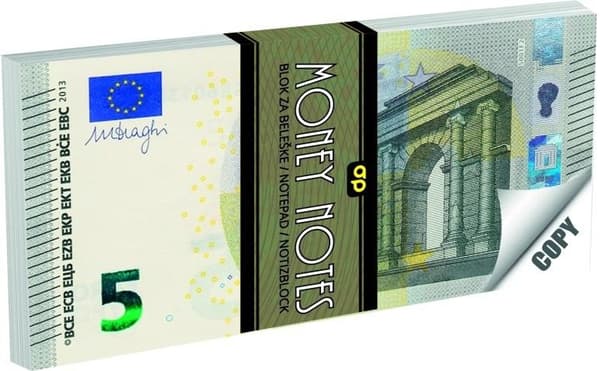 Notesbog 70.000 5 euro