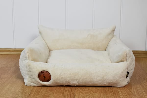 Blød seng cremefarvet M - 80 cm x 70 cm