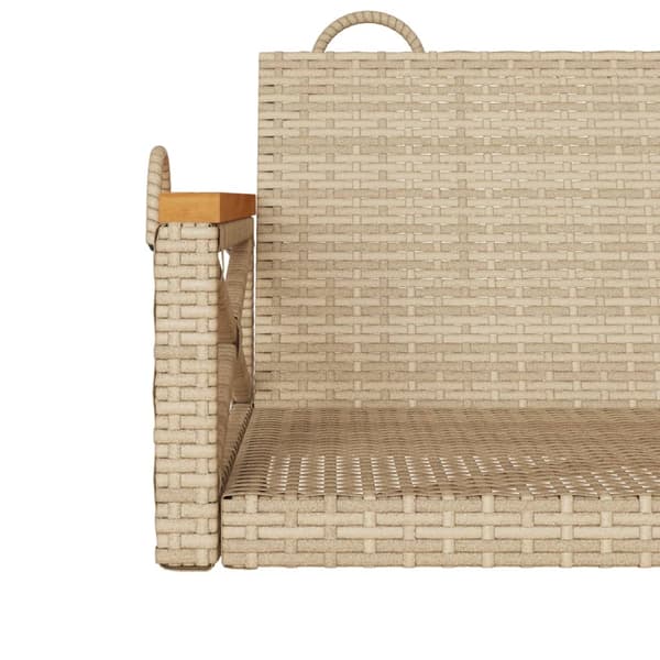 vidaXL Keinutuoli, beige, 63x62x40 cm, polyrottinki