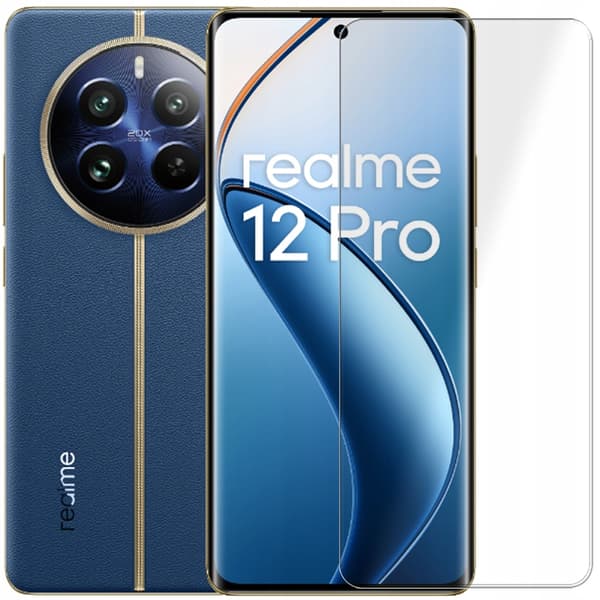 3x Härdat glas för Realme 12 Pro, 9H, set om 3