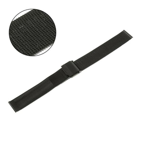 PACIFIC MESH ARMBÅND 16MM PVD SORT, VÆVET 0,4MM