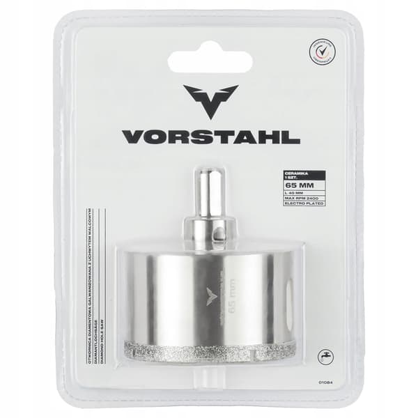 DIAMANTHULSAV til porcelænsfliser, beton, fliser > 74 mm < Vorstahl