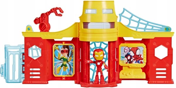 HASBRO SPIDEY og Super-Palms - Iron Man Tower + Actionfigur