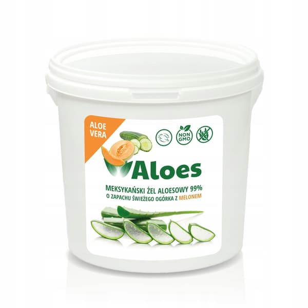 Aloe kosmetisk GEL 99% - gurka melon 1 kg