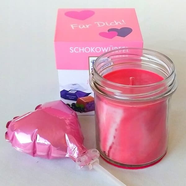 Marmoreret sojalys Hindbær Panna Cotta 240g