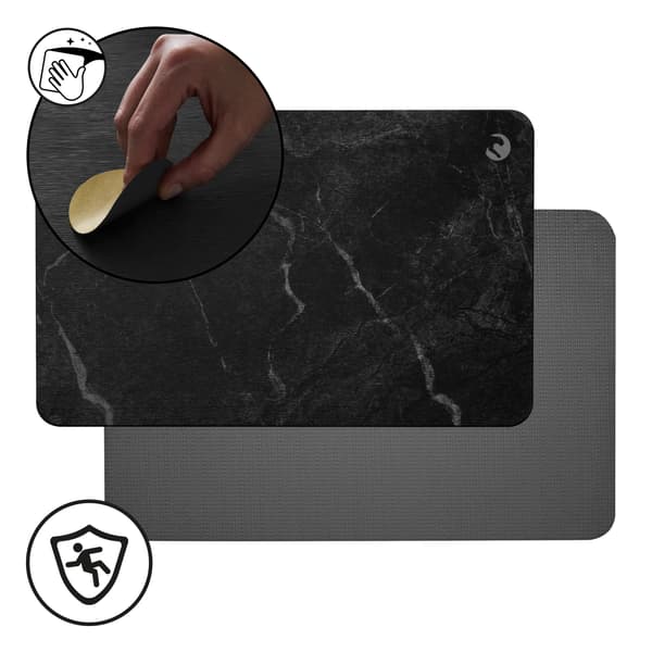 Piama kylpyhuoneen matto MARBLE MARBLE grafiitinharmaa