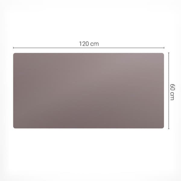 Antiglid skrivebordsmåtte med mønster beige 120x60 cm