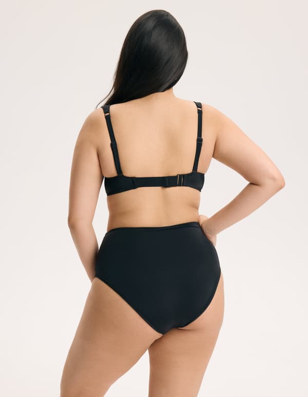 GIA Esotiq balconette bikinitop til større barmer | sort 90D