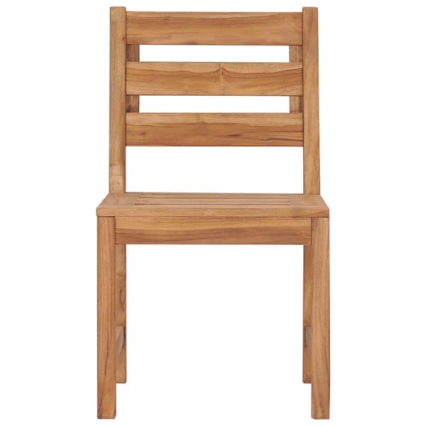 vidaXL Trädgårdsstolar, set om 2, massiv teak