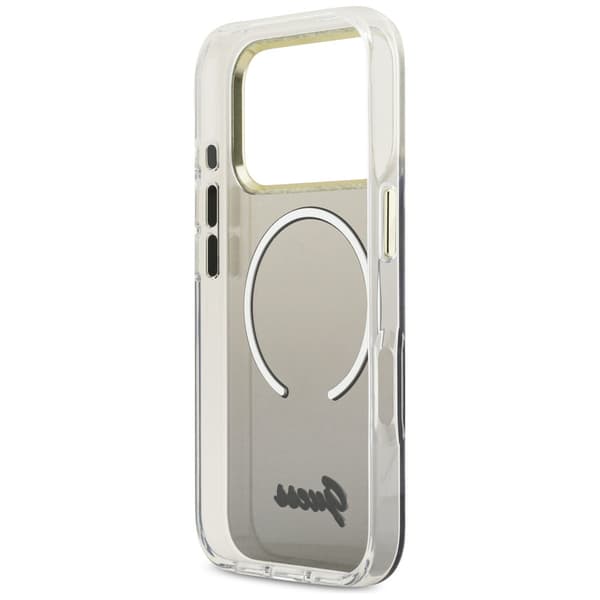 Guess IML Gradient Script Metal MagSafe-skal till iPhone 17 Pro Max Svart