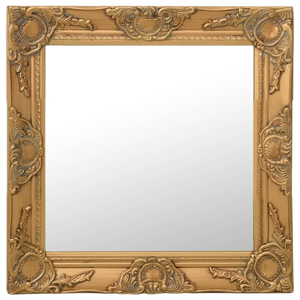 vidaXL Barock väggspegel 50x50 cm guld