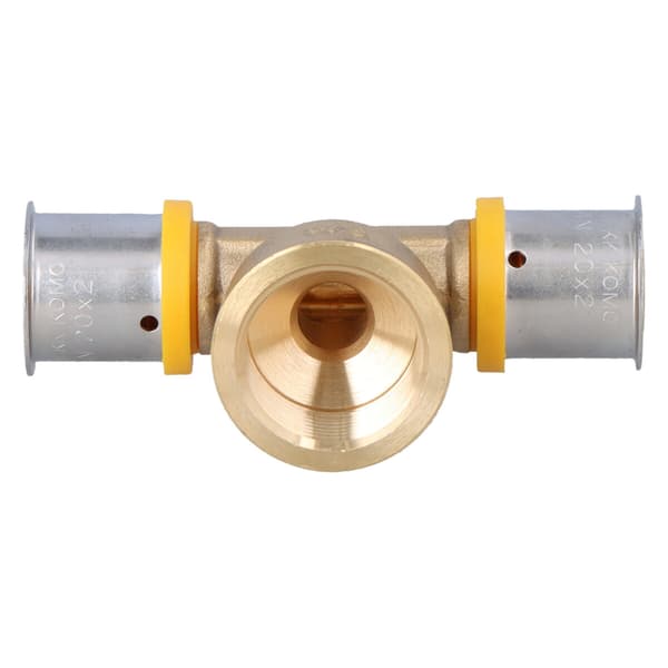 Messing-T-stykke GW ultraPRESS - 20 Rp3/4"