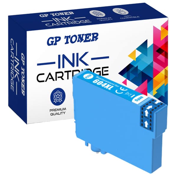 Epson GP-E604XL C cyan - kompatibel blæk