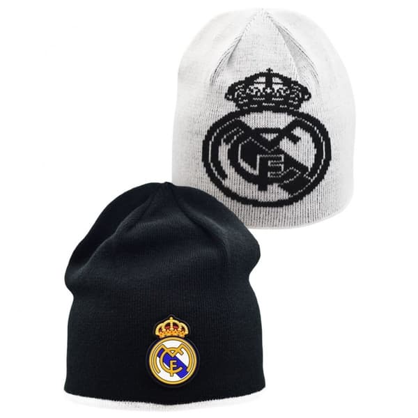 Real Madrid Vendbar Vinterhue RM5GO2 OSFM Sort og Hvid