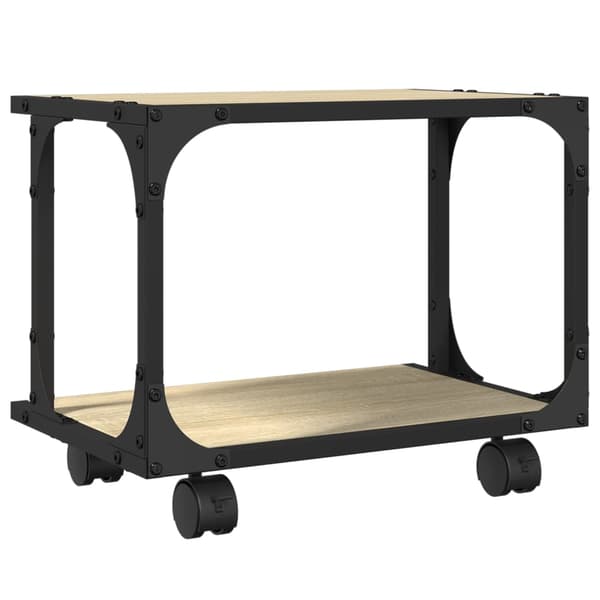 vidaXL 2-lags printerstativ Sonoma eg 41x28x33,5 cm