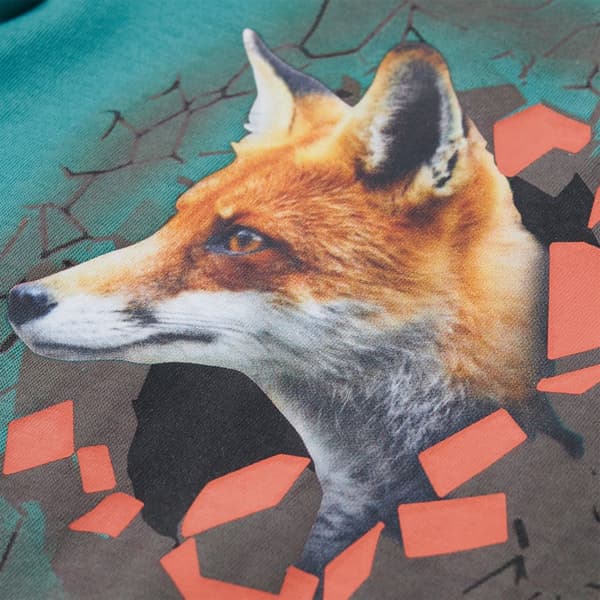 Barn långärmad T-shirt, mörk akvamarin, 116