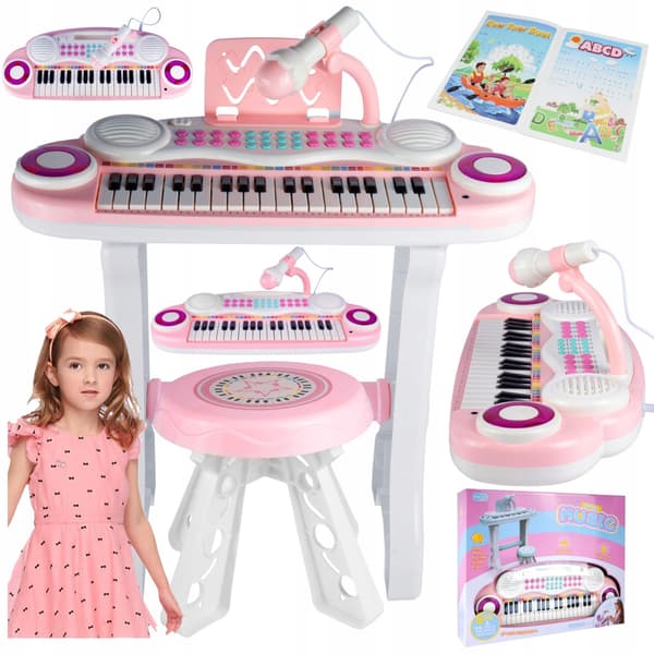 Orgelpiano för barn + mikrofon MP3 USB Z714R