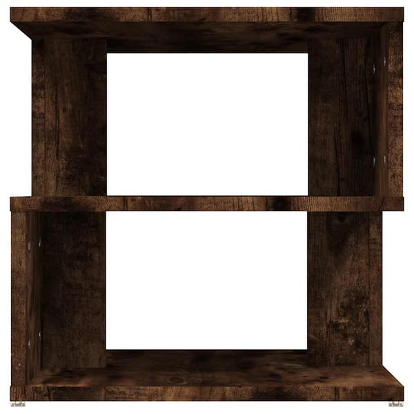 vidaXL sidebord røget eg 40x40x40 cm