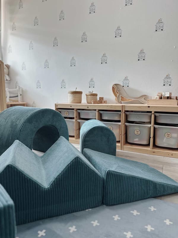 Tør pool 110x30 Corduroy Blå uden bolde