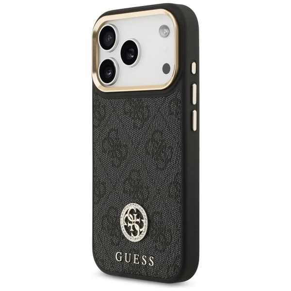 Guess 4G Strass Logo MagSafe-etui til iPhone 17 Pro, sort