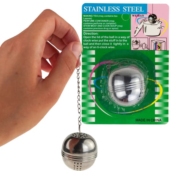 TG56306 ÖRTTE-INFUSER I STÅL MED KULA
