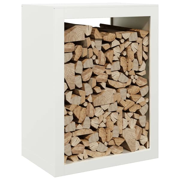 vidaXL brænderist hvid 60x40x80 cm stål