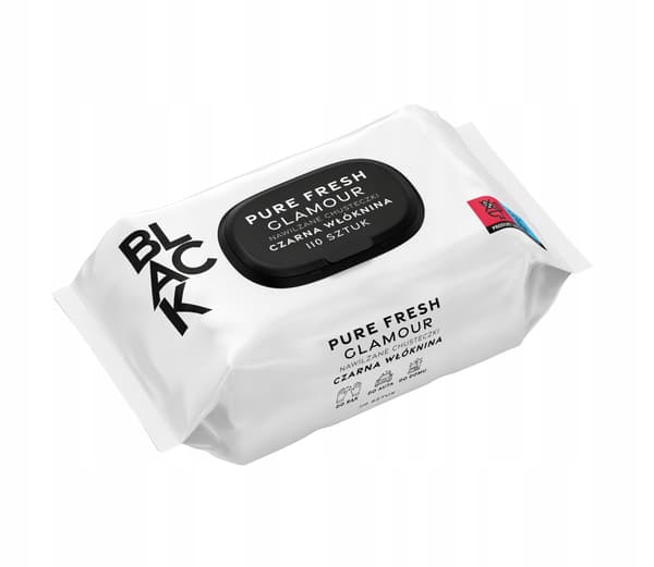 Sorte Pure Fresh vådservietter 110 stk. glamour sort universal