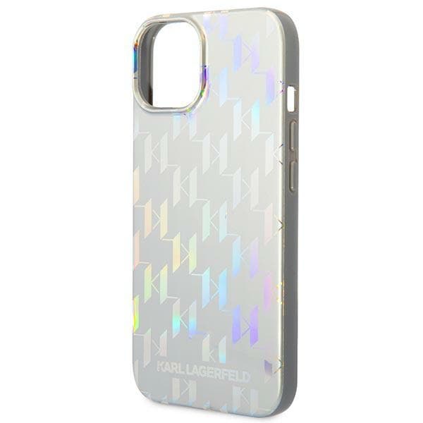 Karl Lagerfeld KLHCP14MLGMMSV3 iPhone 14 Plus 6,7" hårdt cover sølv/sølv Monogram Iridescent
