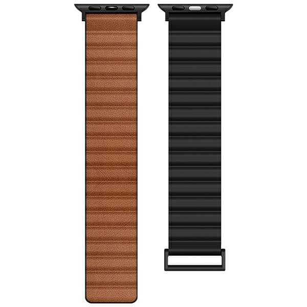 Beline Pro Magnetisk Rem til Apple Watch 38/40/41mm Sort/Brun