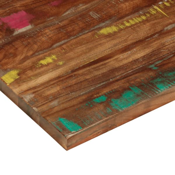 vidaXL bordplade 80x50x3,8 cm rektangulær massiv genbrugstræ
