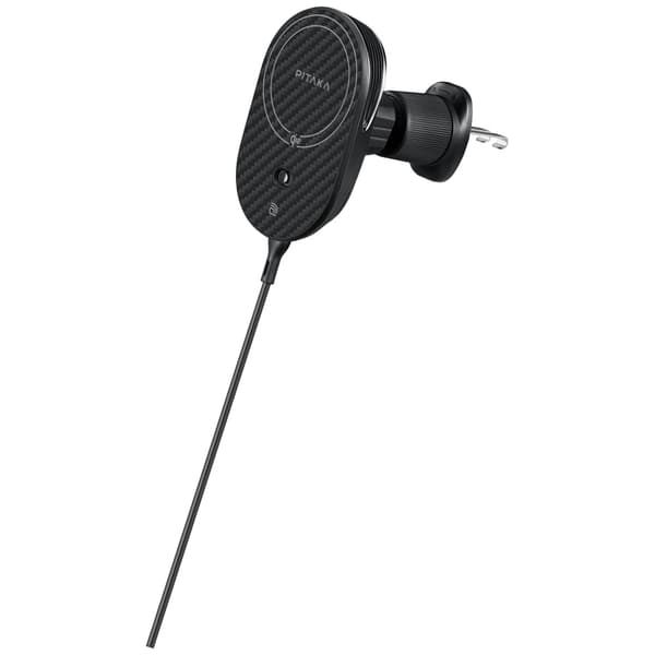 PITAKA MagEZ Pro 2 Qi2 15W NFC Magsafe trådløs bilopladerholder, sort, grå