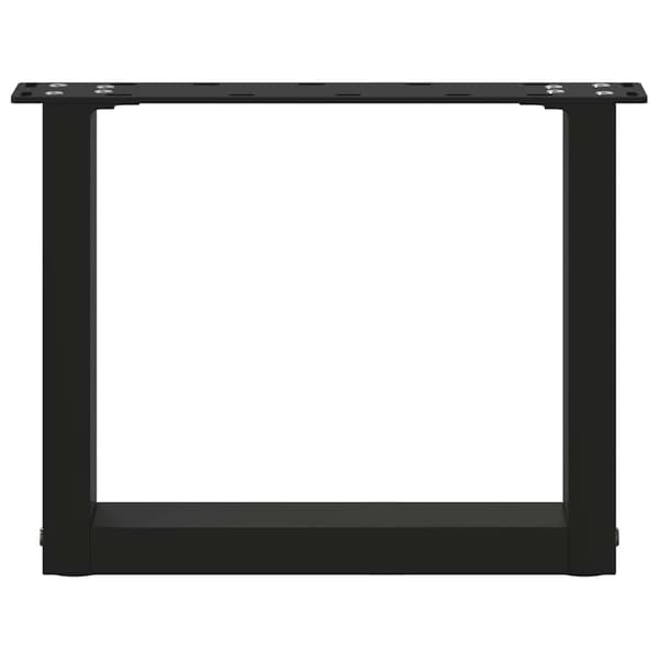 vidaXL sofabordsben, 2 stk., sort, 40x(30-31) cm, stål
