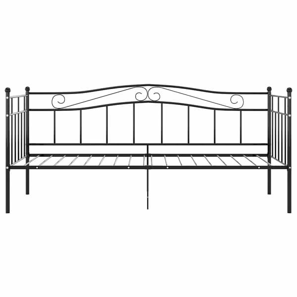 vidaXL sofastel sort metal 90x200 cm