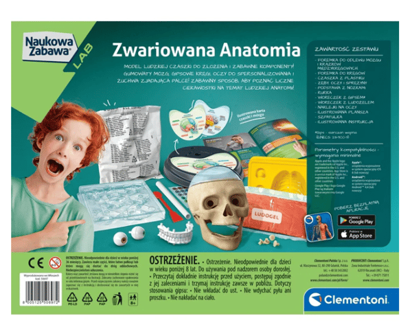 Tiedehauska setti hullu anatomia puolan kieli Clementoni 50697