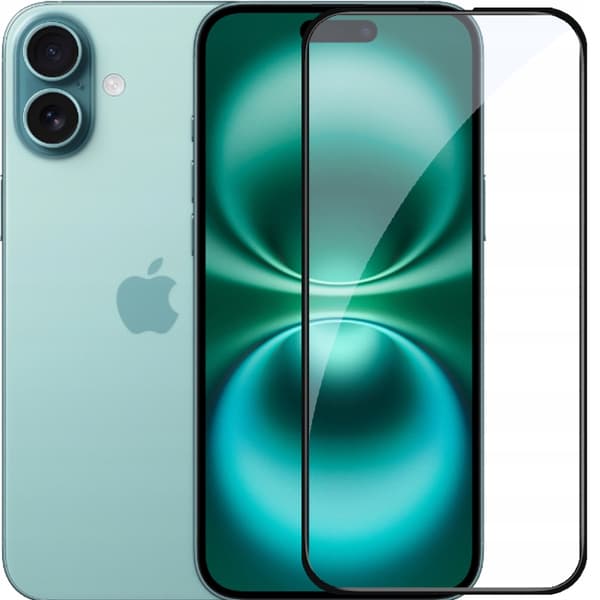3x helskärmsglas för Apple iPhone 16 Plus, härdat glas, 5D
