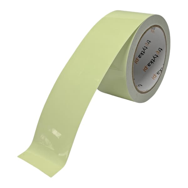Fluorescerende tape 50 mm x 10 m gul