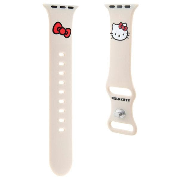 Hello Kitty silikone rem Kitty Head til Apple Watch 38/40/41mm, beige