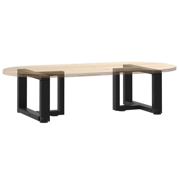 vidaXL T-formade soffbordsben 2 st svarta
