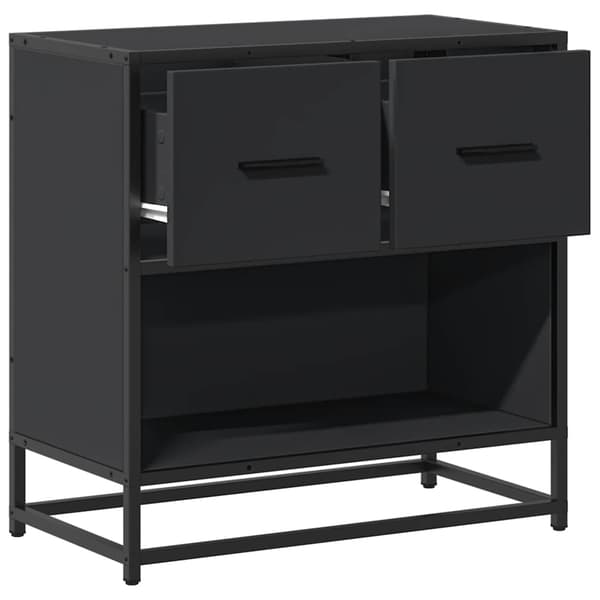 vidaXL sengebord, sort, 60x31x60 cm