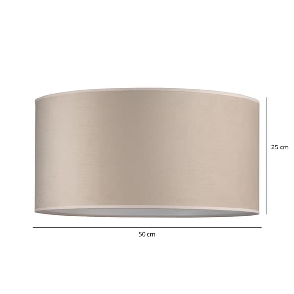 Tornado lampeskærm rund 50 velour beige