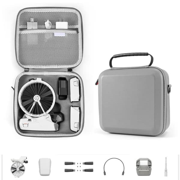 Drönarväska Bärbar Skyddsförpackning för DJI Flip UVAFLY GRÅ