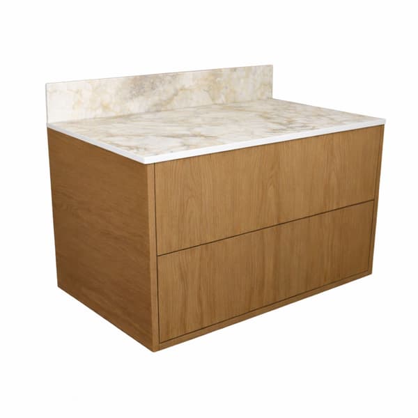 HPL badeværelsesbordplade til 100 cm 101x45 cm brecciaskab med 30 cm panel