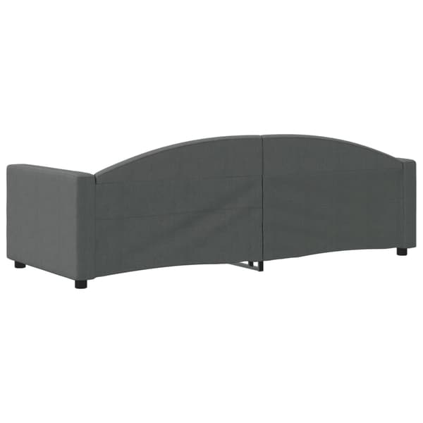 vidaXL Bäddsoffa mörkgrå 80x200 cm tygklädd