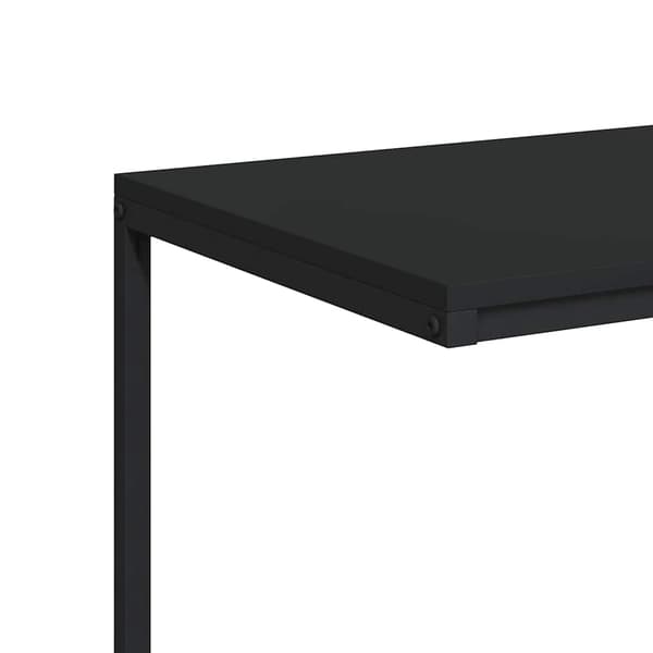 vidaXL sidebord sort 55x35x66 cm træbaseret materiale